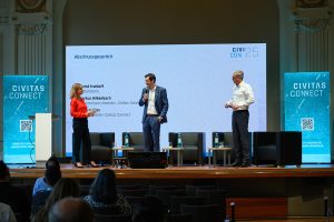 CIVI/CON 2025 - Abschluss (Astrid Frohloff, Ralf Leufkes, Markus Hilkenbach)